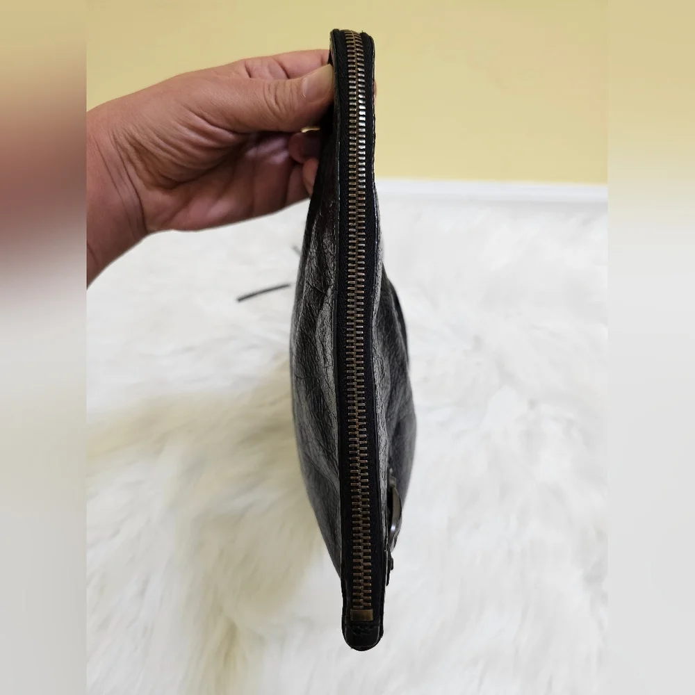 Balenciaga 2015 Lambskin Motocross Classic Zip Around Flat clutch bag - Picture 6 of 17